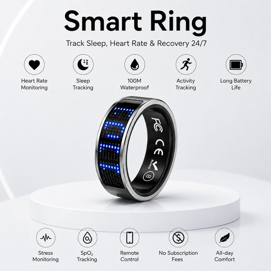 Smart Ring Track Sleep, Heart Rate & Recovery 24/7.